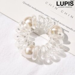 ポイントパールスプリングヘアゴム