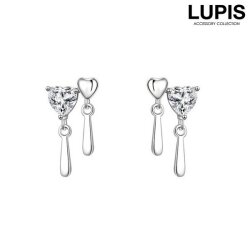 2連ハート×ドロップピアス