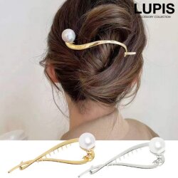 【新品・未使用】BIBI パール バナナクリップ/　パール他 BIBI パールバナナクリップ | 【公式】ヘアーアクセサリーBIBI