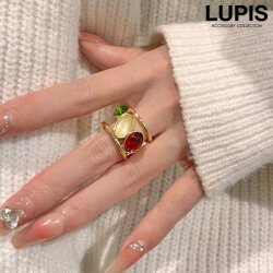 カラービジューワイドリング