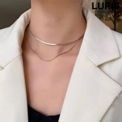 スネークチェーン変形メタルネックレス - ネックレスを激安で通販販売