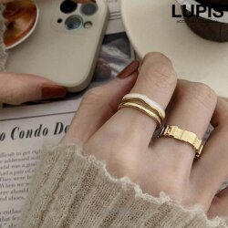 2連×ストーンメタルリング