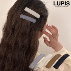 レザー調スクエアぱっちんヘアピン