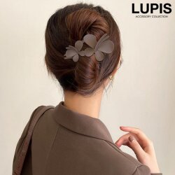 マットカラーバタフライヘアクリップ