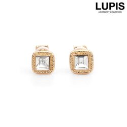 クリスタルビジュースクエアイヤリング