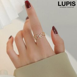 オープンハートピンキーファランジリング(ミディリング) - リング