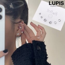 ハートジュエルピアスセット