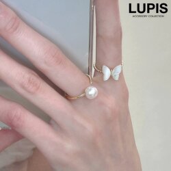 パール×バタフライリング