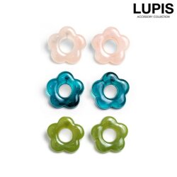 アクリルフラワーピアス