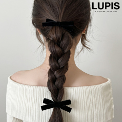ベロアリボンヘアゴム