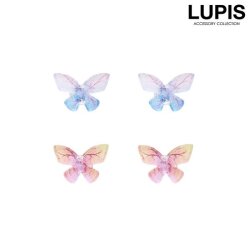グラデーションバタフライプチピアス