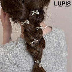 メタルリボンミニヘアクリップ