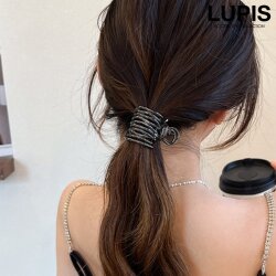 メタルラインポニーヘアクリップ