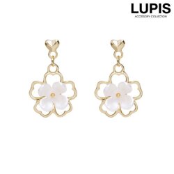 ハート×フラワーピアス