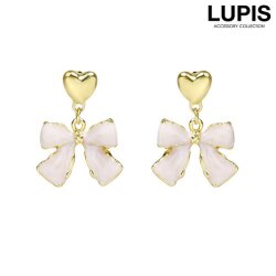 ハート×リボンピアス