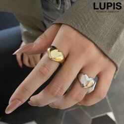 メタルハートプレートリング