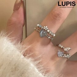(US発)セット ana luisa キュービックジルコニアリング キュービックジルコニアチタンリング - リング（指輪）を激安で