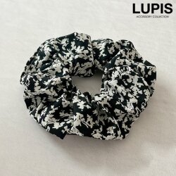 モノトーンパターンシュシュ