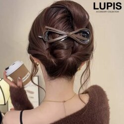 レザー調リボンバナナクリップ