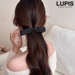 ドット柄リボンバナナクリップ