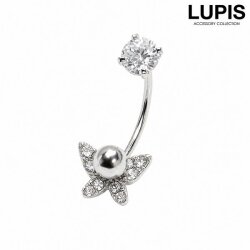 バタフライチャームピアス
