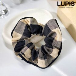 ブロックチェックシュシュ