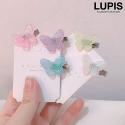 キラキラバタフライヘアクリップ