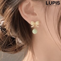 ミルキーリボンピアス