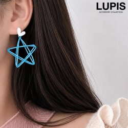 ハート×ワイヤースターピアス