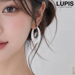 オーロラフープピアス