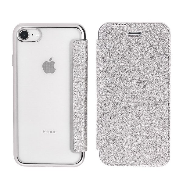【送料無料】新品 iPhone用手帳型ケース iPhone7〜12 計98個 ラメクリアiPhone用手帳型ケース【iPhone7・iPhone8