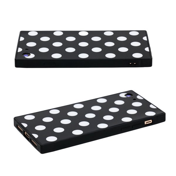モノトーンドットiPhone用ケース【iPhone7・iPhone8・iPhoneX