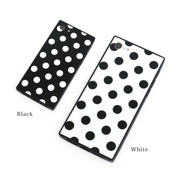 モノトーンドットiPhone用ケース【iPhone7・iPhone8・iPhoneX
