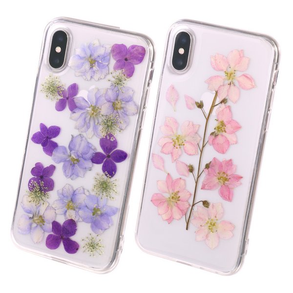 いくちゃんiPhone押し花ケース 押し花iPhone用ケース【iPhoneX・iPhoneXS】 - 激安手帳型iPhone