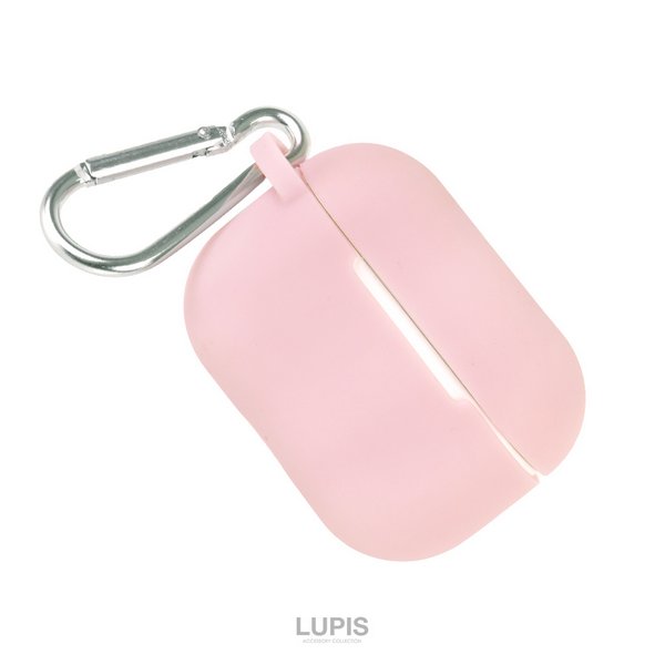 カラビナ付きシンプルシリコンAirPodsケース【AirPods Pro】 - 激安