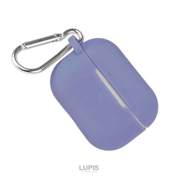 カラビナ付きシンプルシリコンAirPodsケース【AirPods Pro】 - 激安