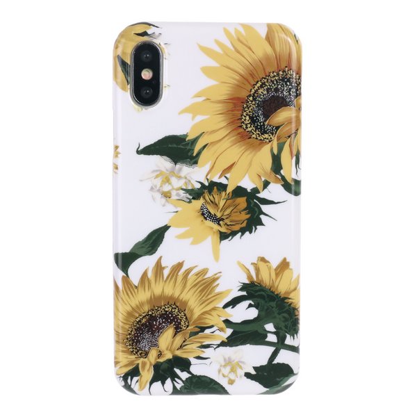 ひまわりプリントiPhone用ケース【iPhoneX・iPhoneXS・iPhone11