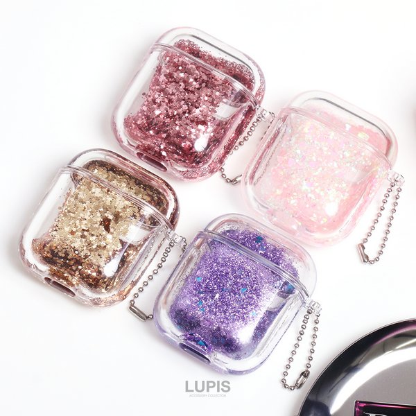 グリッターラメAirPodsケース【AirPods・AirPods2】 - 激安手帳型