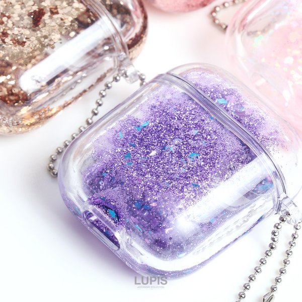 グリッターラメAirPodsケース【AirPods・AirPods2】 - 激安手帳型