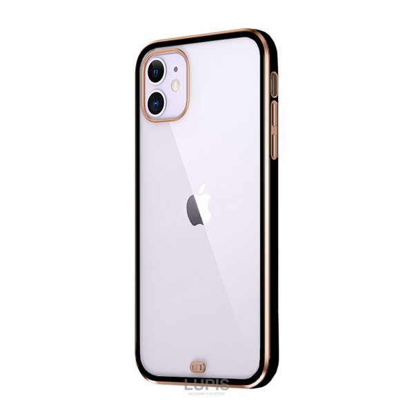 モノトーン×メタルフレームクリアiPhoneケース【iPhone12・iPhone12Pro