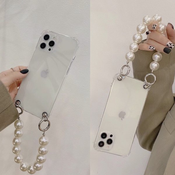 BIGパールチェーンiPhoneケース【iPhone12・iPhone12mini・iPhone15