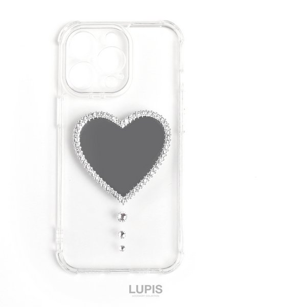 ハートミラークリアiPhoneケース【iPhone13・iPhone13Pro】 - 激安手帳