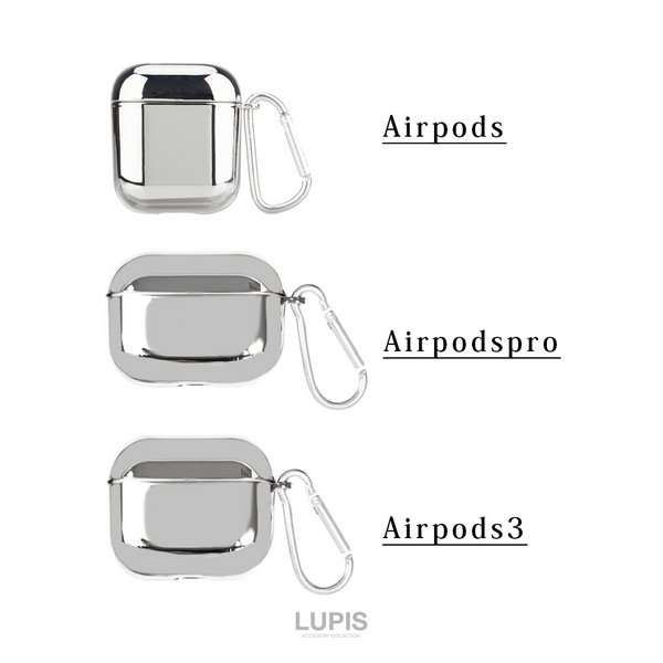メタリックAirPodsケース【AirPods・AirPods2・AirPodsPro