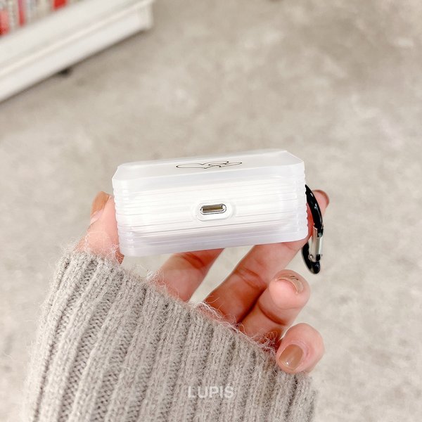 キューブ型ハートAirPodsケース【AirPods・AirPods2・AirPodsPro
