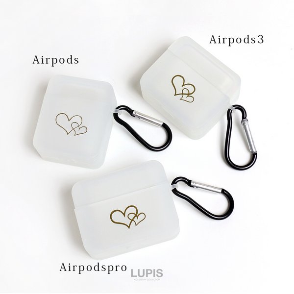 キューブ型ハートAirPodsケース【AirPods・AirPods2・AirPodsPro
