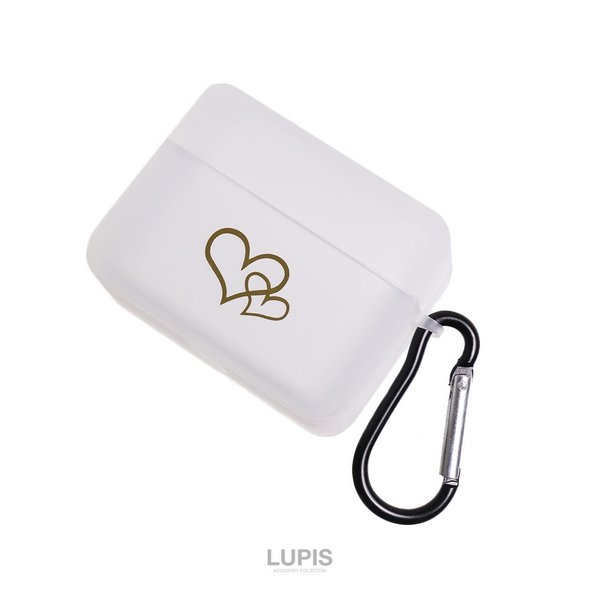 キューブ型ハートAirPodsケース【AirPods・AirPods2・AirPodsPro