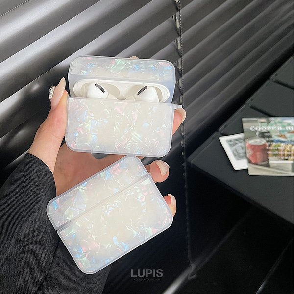 AirPods Pro 本体とシェル型ケース クリスタル シェル ハード ケース | AirPods Pro/1/2/3 プロ | iPhone