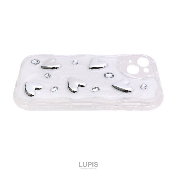 iPhoneアクセサリー pium iPhone15 ハートスタッズキルティングiPhoneケース – pium