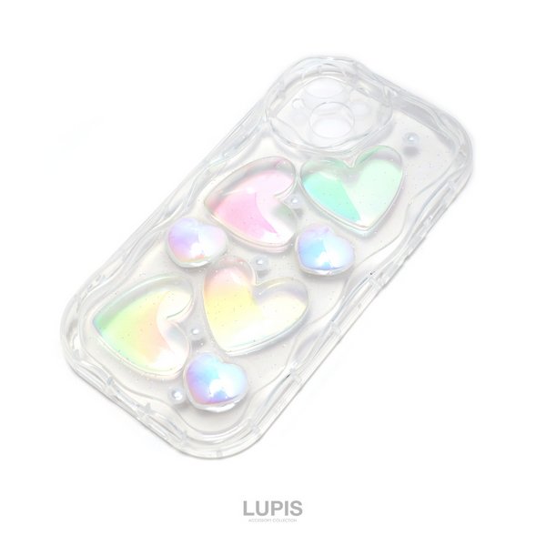 オーロラハートクリアiPhoneケース【iPhone14・iPhone15】 - iphone