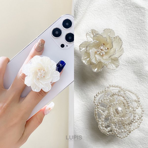 エレガントフラワースマホグリップ - iphoneケースを激安で通販販売